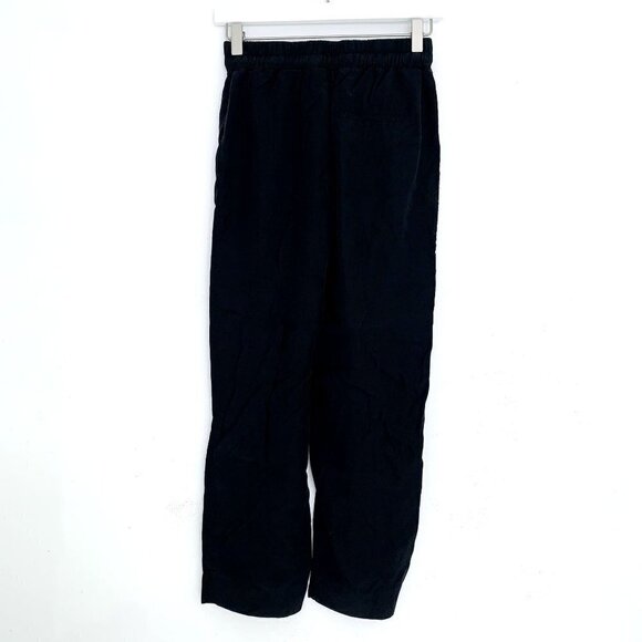 & Other Stories black drawstring paperbag cropped pant size 2 - Picture 7 of 11
